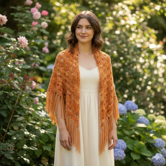 🍁🍂🌾🌈⛈️NEW FALL SALE🍁🍂🌾 Virus Shawl, Bactus - Picture 4 of 10